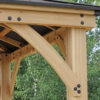 Meridian Gazebo 10ft x 10ft (3m x 3m) with Single Privacy Wall - Image 7