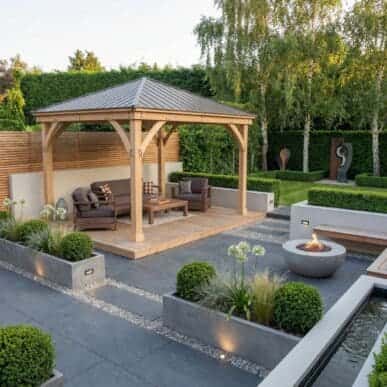 Yardistry Wooden Gazebo 12ft x 12ft (3.7m x 3.7m), Meridian Series 3.7m x 3.7m Wooden Gazebo yardistrydirect.co.uk 1