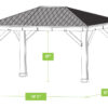 Meridian Gazebo 12ft x 16ft (3.7m x 4.9m) - Image 7