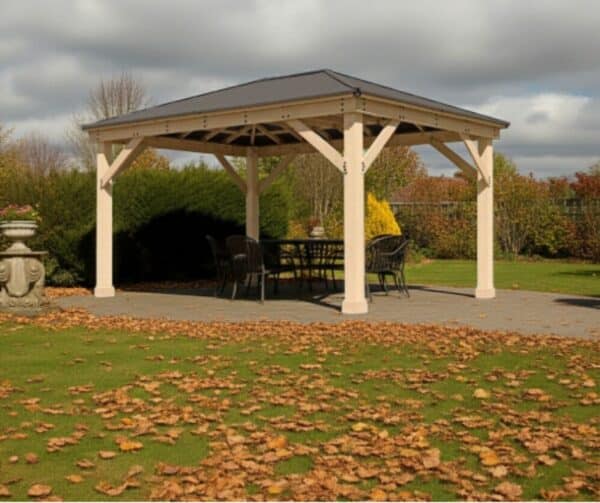 Yardistry Wooden Gazebo 12ft x 16ft (3.7m x 4.9m), Meridian Series