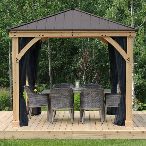 Mosquito Mesh Kit for Meridian Gazebo 10ft x 10ft (3x3m) - Image 6
