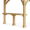 12ft Meridian Gazebo Wooden Bar Counter