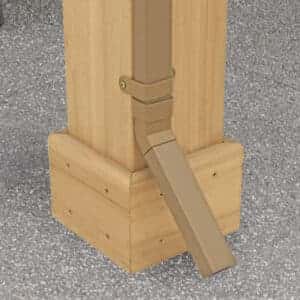 Rain Gutter Kit for 12ft x 16ft Meridian Gazebo 3.7m x 4.9m Wooden Gazebo yardistrydirect.co.uk 4