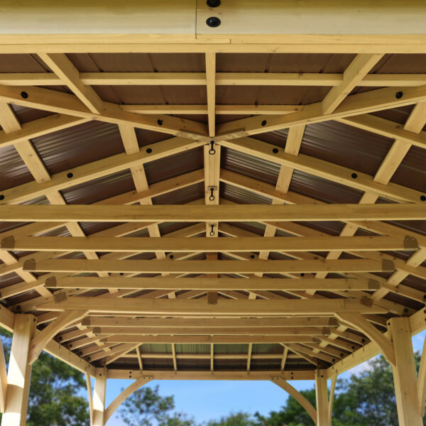 Meridian Gazebo 12ft x 24ft (3.7m x 7.4m) with Rain Guttering - Image 6