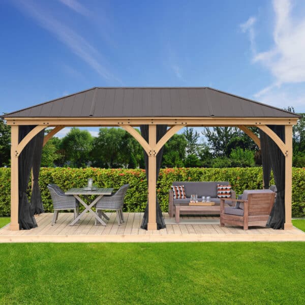 Meridian 12ft x 20ft (3.7m x 6m) Gazebo with Mesh Kit - Image 2