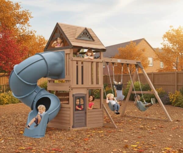 Maple Ridge Wooden Climbing Frame