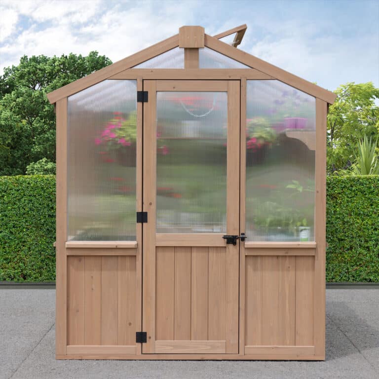 Greenhouse growing in August