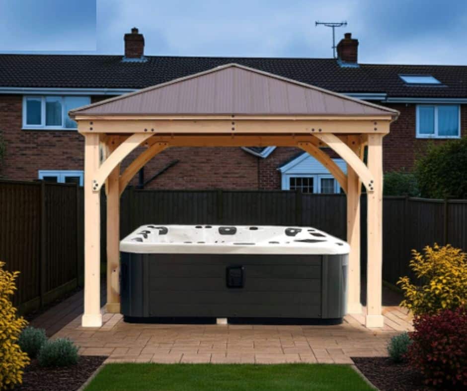 Yardistry Wooden Hot Tub Shelter 10ft x 10ft (3m x 3m)
