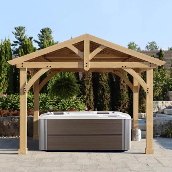 Hot Tub Wooden Pavilion 13ft x 11ft (4m x 3.4m)