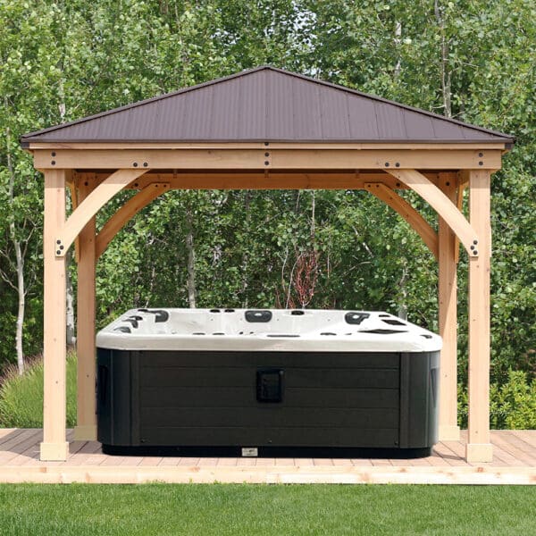 Yardistry Wooden Hot Tub Shelter 10ft x 10ft (3m x 3m)